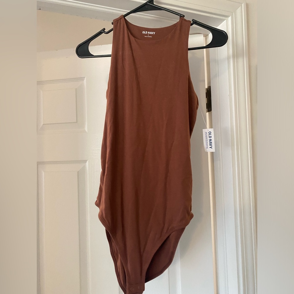 Old Navy Brown Sleeveless Bodysuit